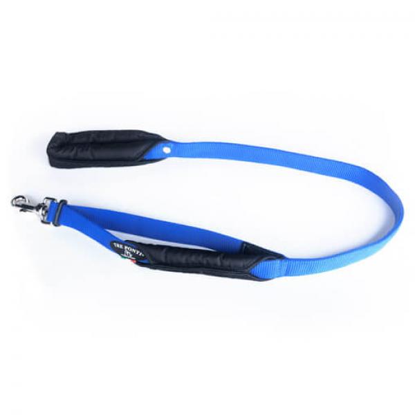 Tre Ponti Double Handle Leash Blau 105 cm